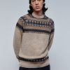 New scalperscompany Jacquard Knit Sweater Taupe