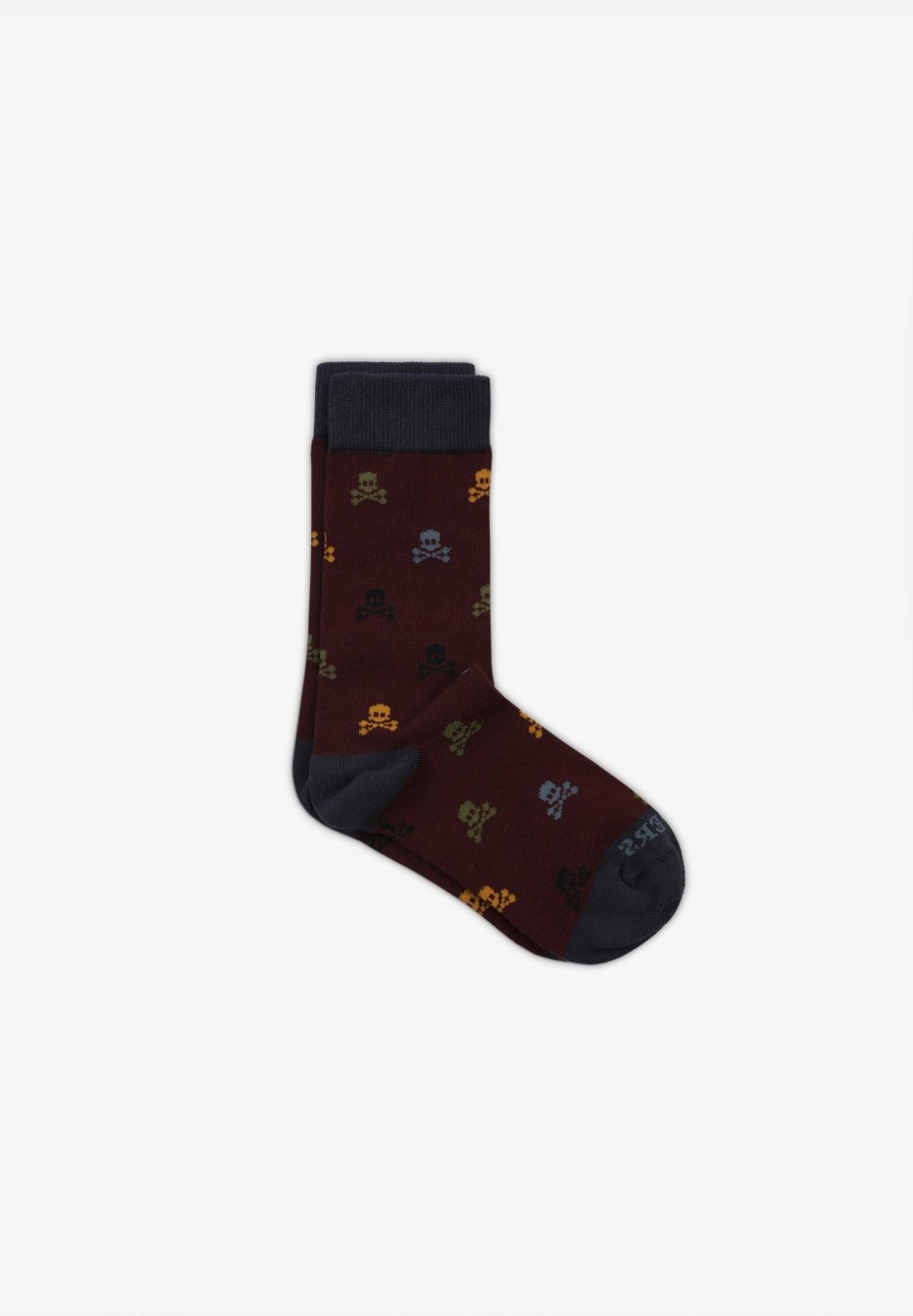 Clearance scalperscompany All-Over Multi-Coloured Skull Socks