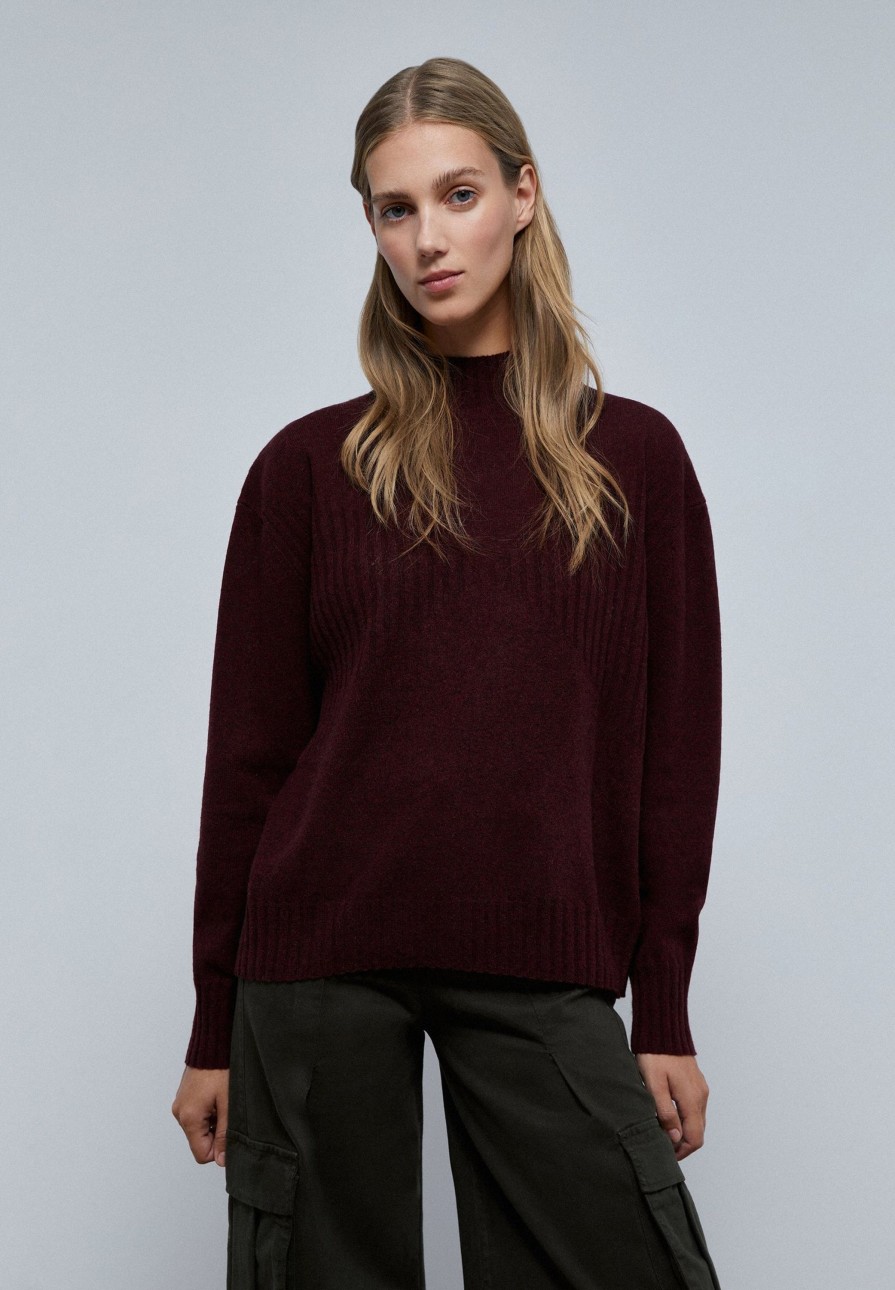 Clearance scalperscompany Ribbed Turtleneck Sweater