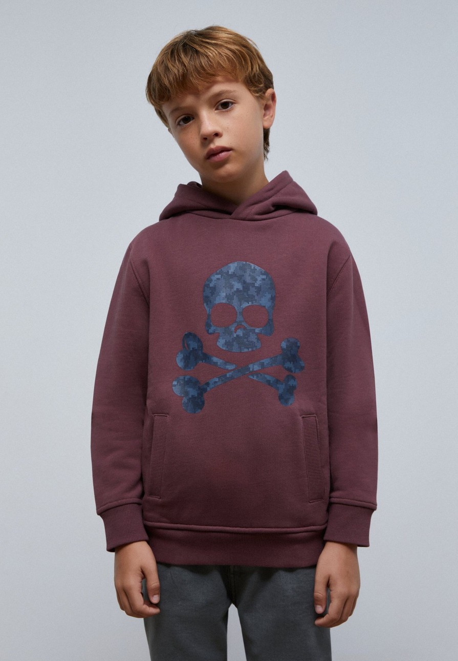 Hot scalperscompany Skull Print Hoodie