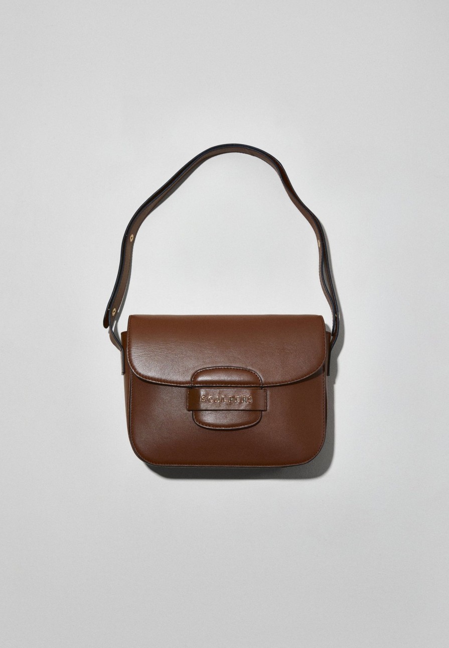 Wholesale scalperscompany Leather Bag With Zip Detail