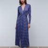 Wholesale scalperscompany Striped Dress With Lurex Blue Stripes