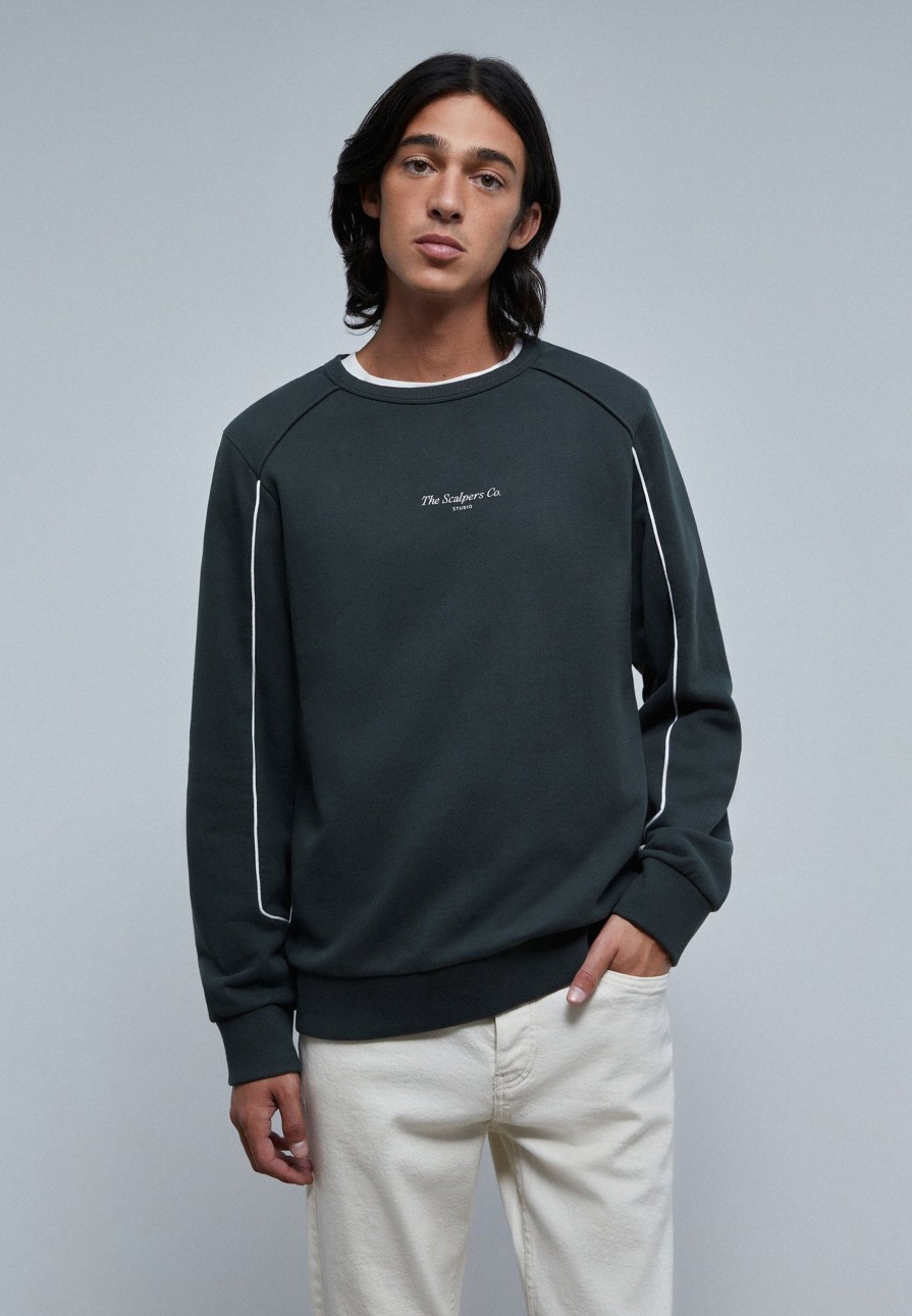 Wholesale scalperscompany Contrast Piped Seam Sweatshirt