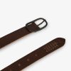 Hot scalperscompany Leather Belt With Die-Cut Details Brown