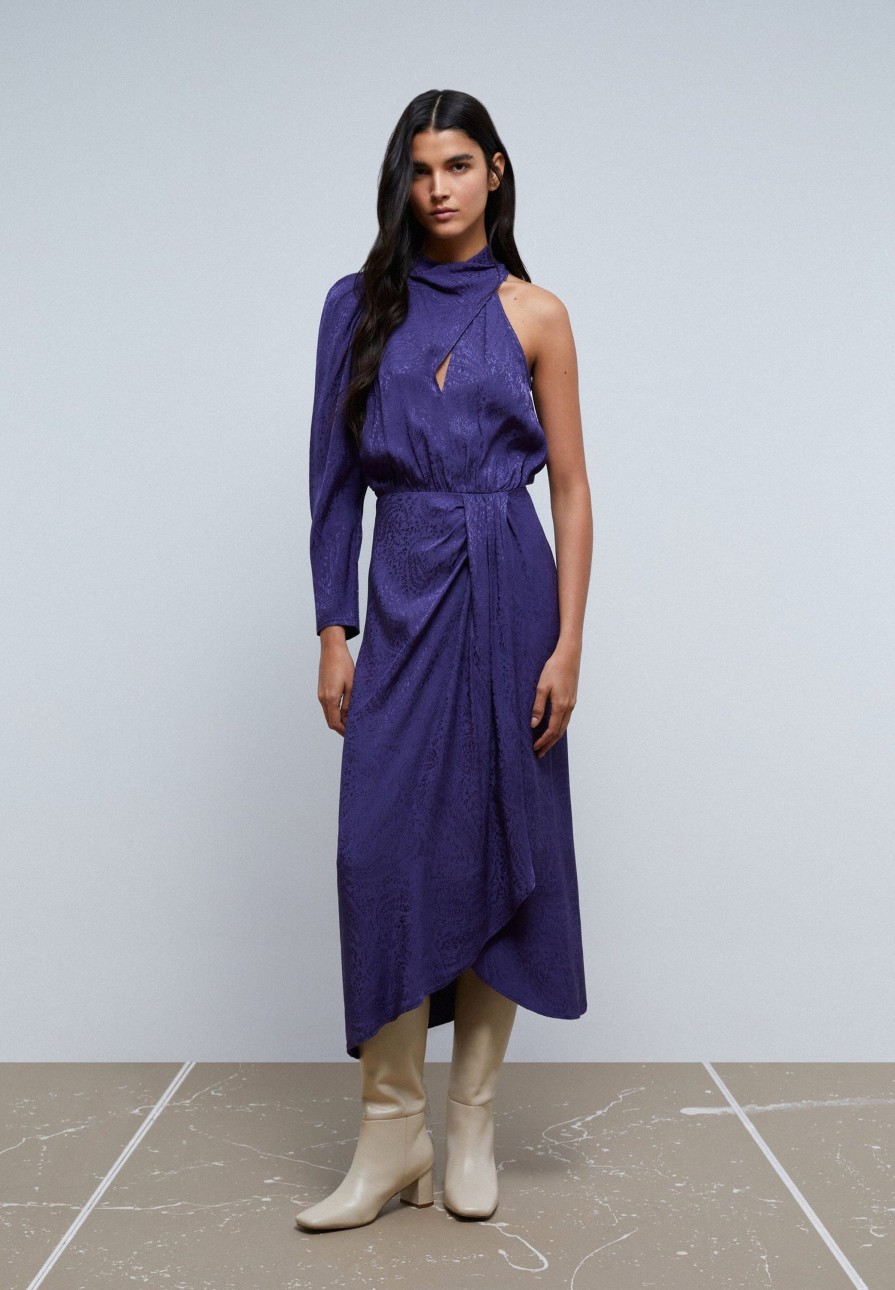 New scalperscompany Asymmetric Jacquard Dress