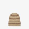 Clearance scalperscompany Striped Knit Hat Natural