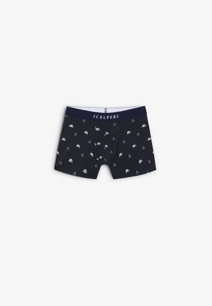 Clearance scalperscompany Cotton Boxers With Motifs