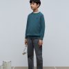 Clearance scalperscompany Textured Sweater With Raglan Sleeves