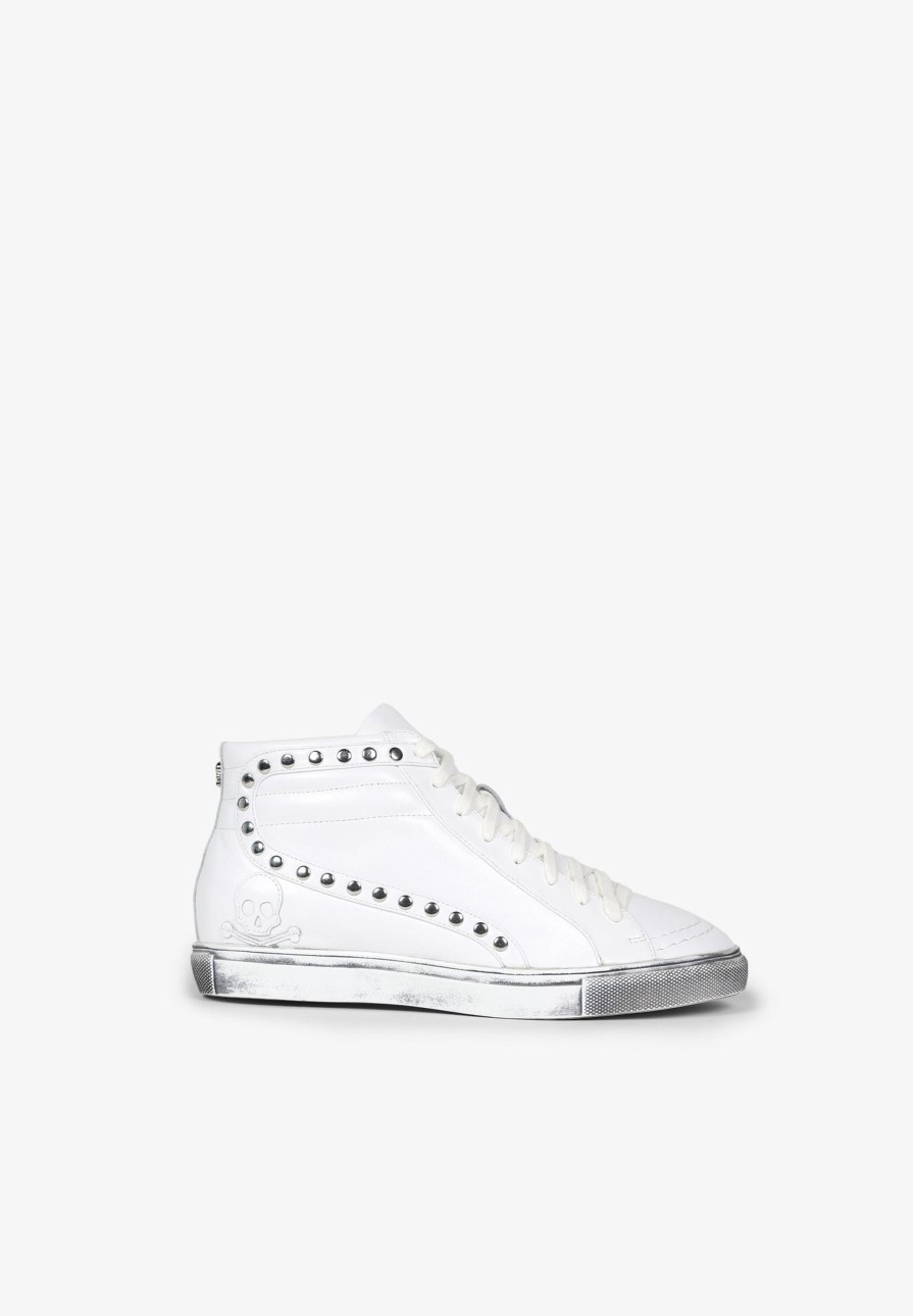 Online scalperscompany Sneaker Boots With Studs White