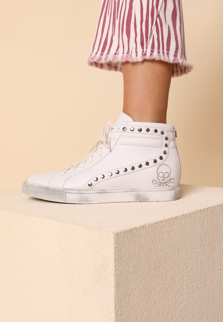 Online scalperscompany Sneaker Boots With Studs White