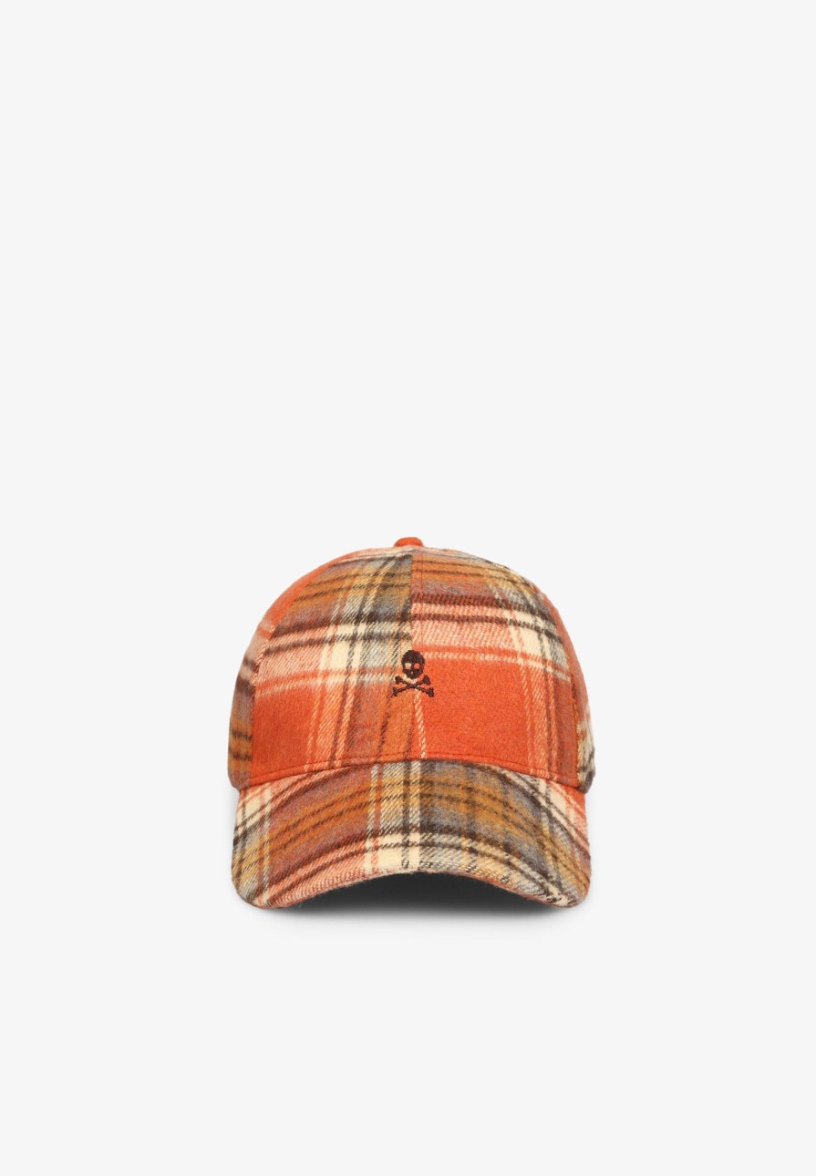 Best scalperscompany Check Cap With Contrast Skull