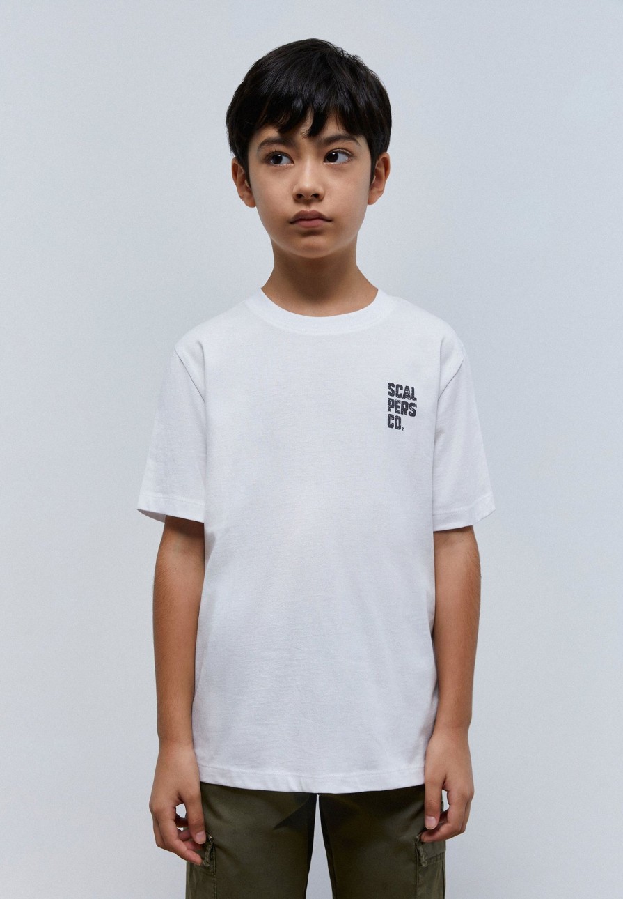 Online scalperscompany T-Shirt With Minimalist Print On The Back