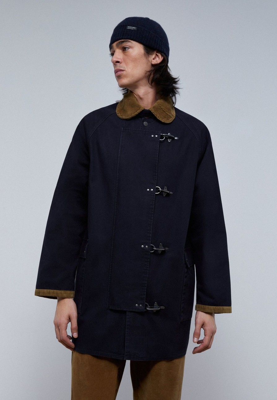 Clearance scalperscompany Premium Corduroy Parka Navy