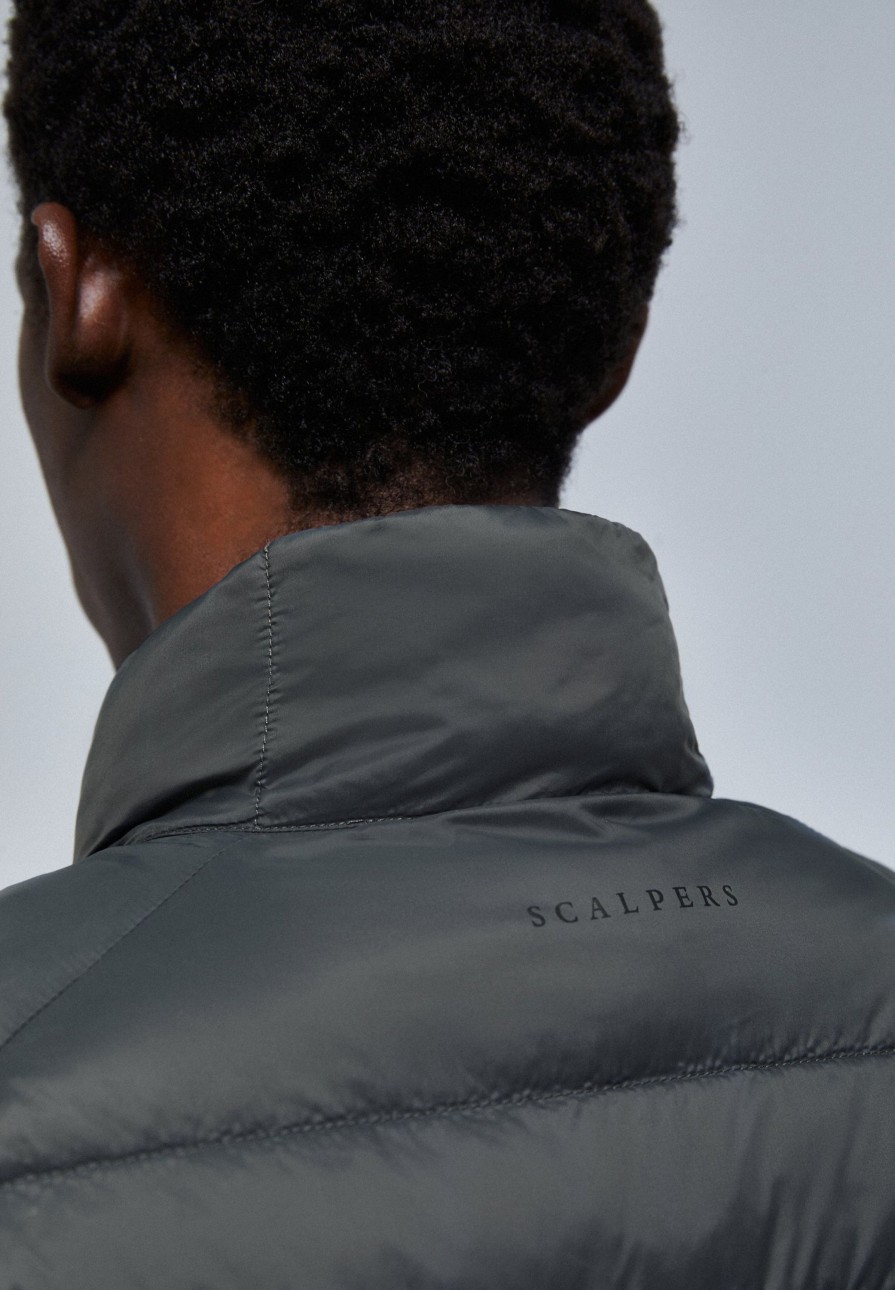 New scalperscompany Quilted Jacket With Skull Detail