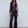 Online scalperscompany Trousers With Waist Detail Animal Print