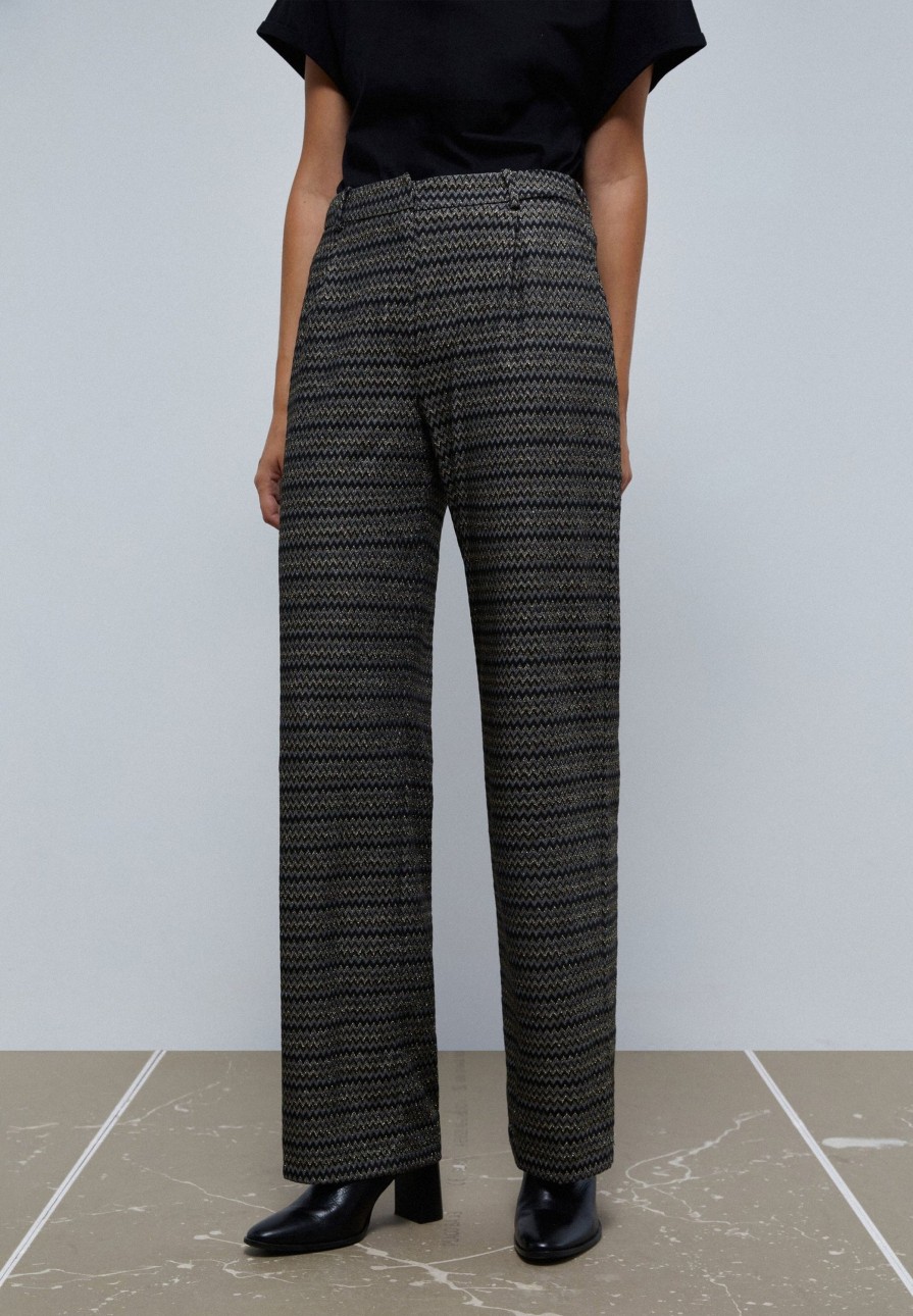 Hot scalperscompany Lurex Zigzag Trousers