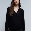 New scalperscompany Knit Sweater With Studs