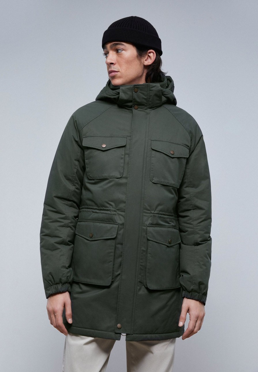 Clearance scalperscompany Water Repellent Parka With Pockets