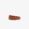 Hot scalperscompany Belt With Embossed Skulls Brown