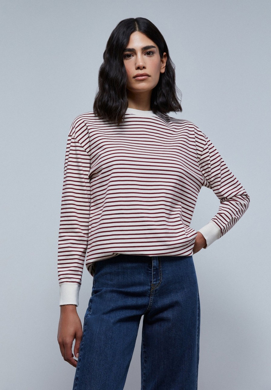 Clearance scalperscompany Long Sleeve Striped T-Shirt