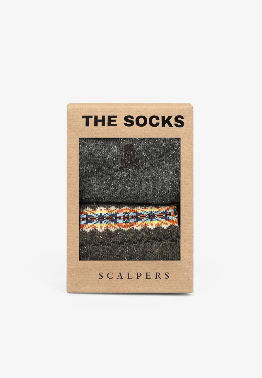 New scalperscompany Pack Of Speckled Christmas Socks