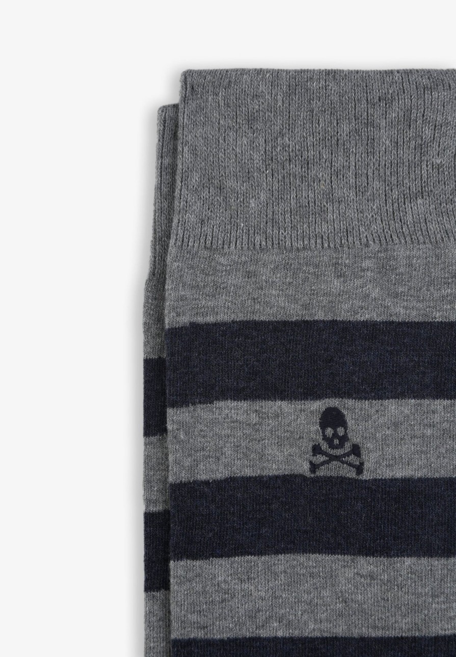 Hot scalperscompany Striped Skull Socks