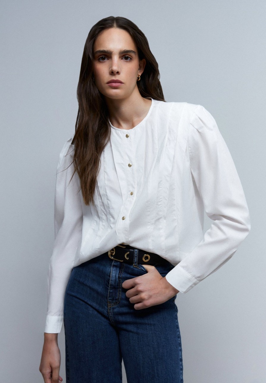 New scalperscompany Blouse With Pintuck Detail