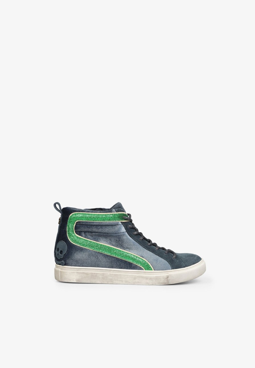 New scalperscompany High Top Velvet Sneakers