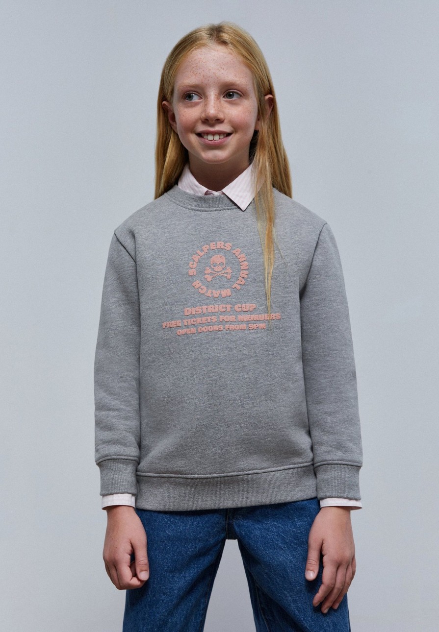 Wholesale scalperscompany Sweatshirt With Embossed Front Print