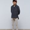 Wholesale scalperscompany Check Polo Shirt Navy Check