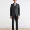 Best scalperscompany Wool Textured Suit Grey