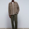 Online scalperscompany Premium Corduroy Overshirt Light Khaki