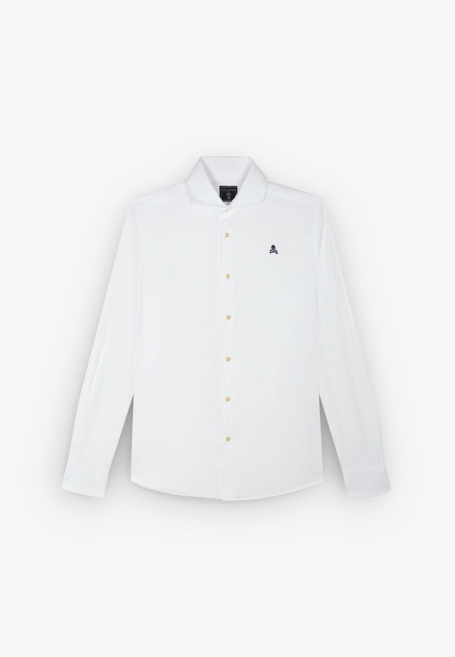 Best scalperscompany Shirt With Contrast Skull White