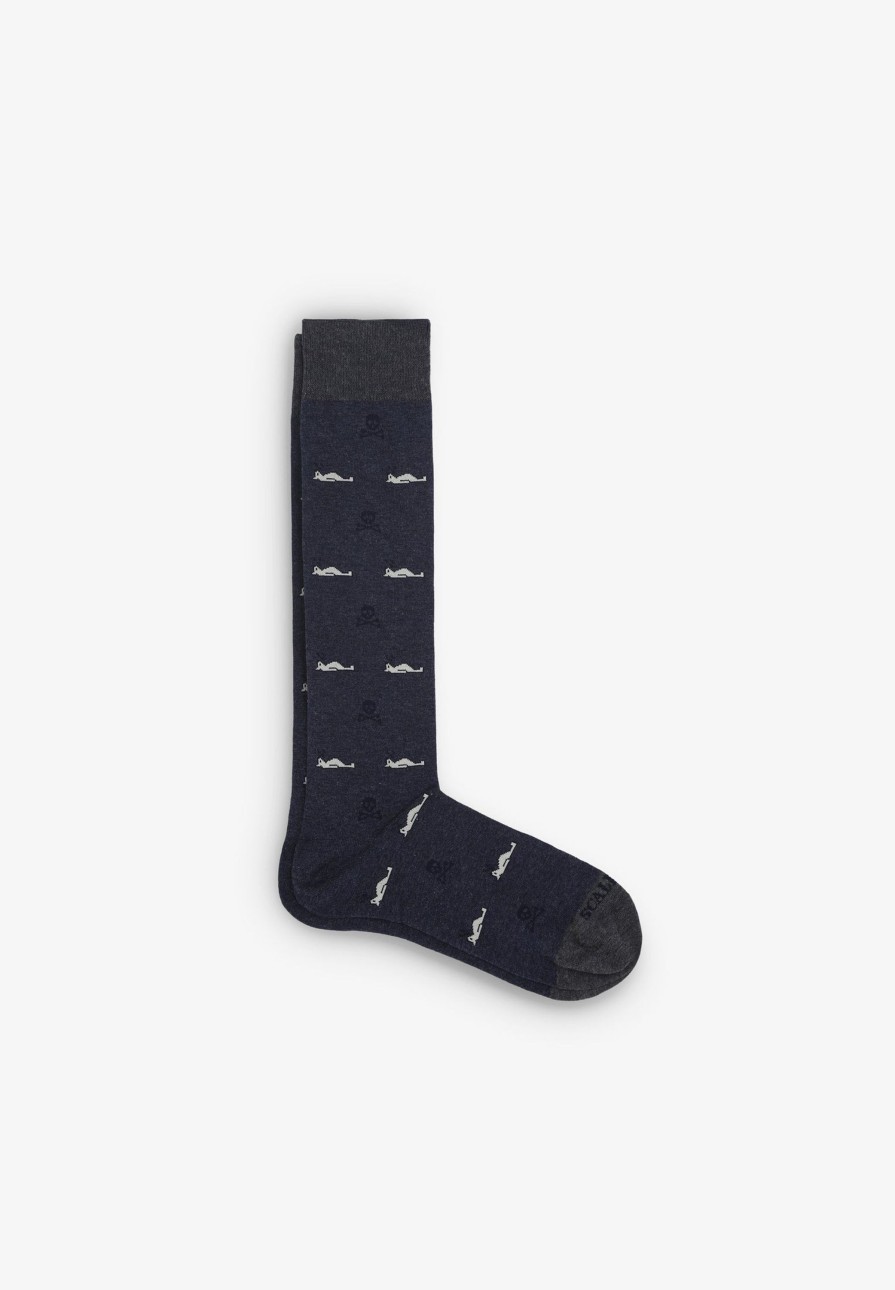 Wholesale scalperscompany Socks With Fun Motifs Grey