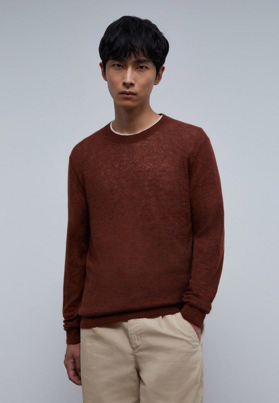 Hot scalperscompany Heather Knit Sweater Terracotta