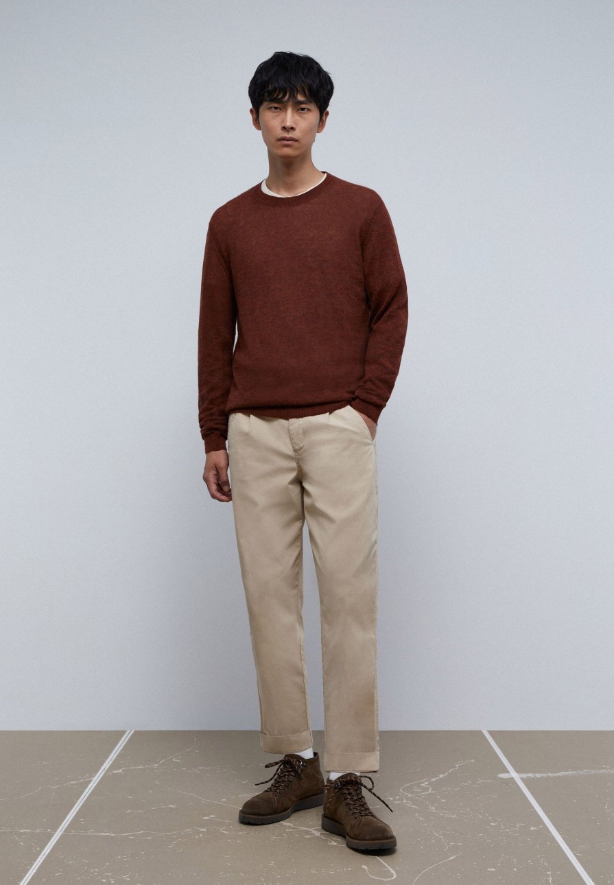 Hot scalperscompany Heather Knit Sweater Terracotta