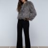 Online scalperscompany Cropped Faux Fur Coat