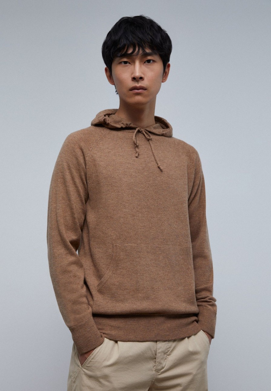 New scalperscompany Merino Wool Sweater With Hood