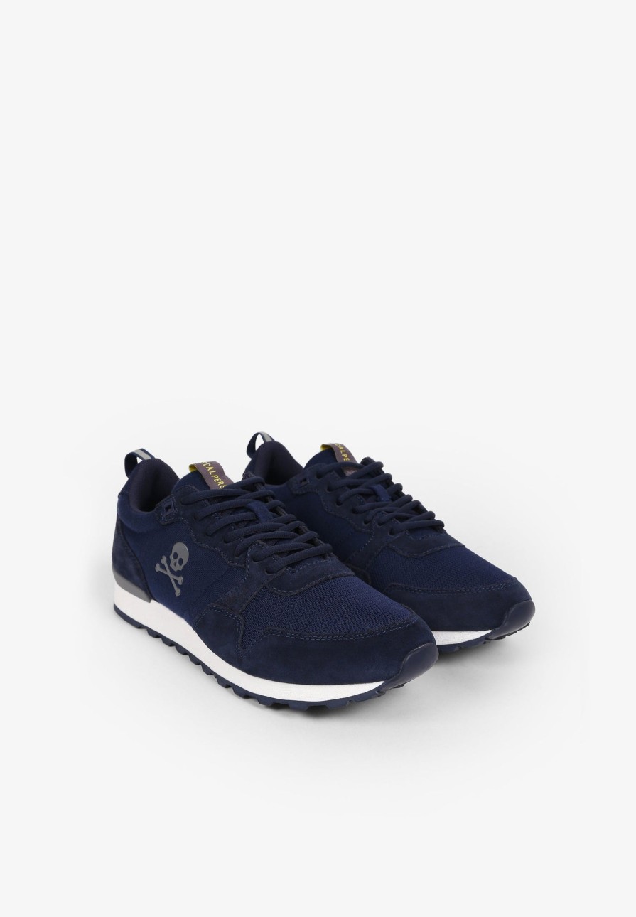 Hot scalperscompany Canadian Split Suede Sneakers Navy