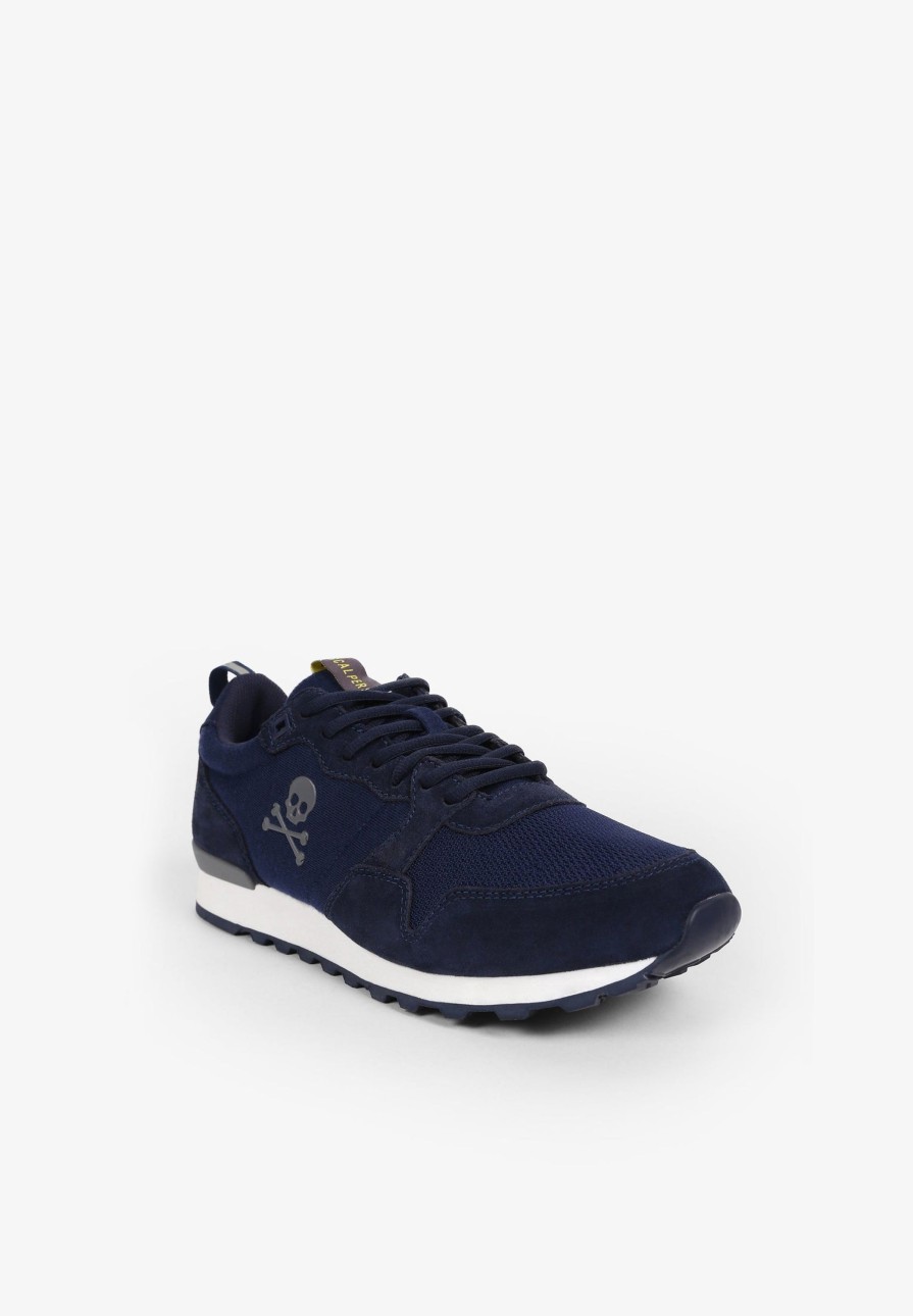 Hot scalperscompany Canadian Split Suede Sneakers Navy