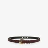 Clearance scalperscompany Leather Belt With Buckle Details Burgundy