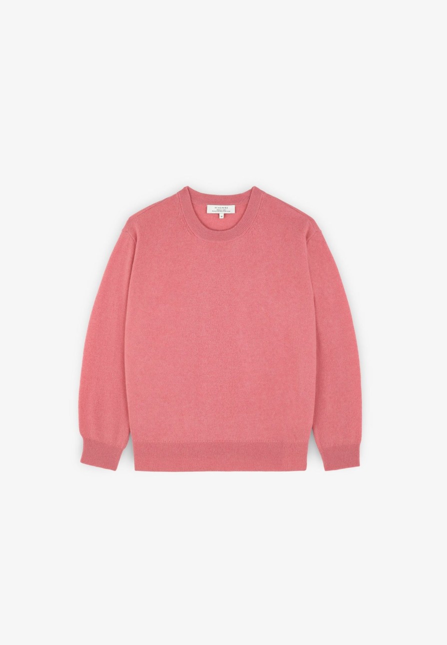 Online scalperscompany Cashmere Round Neck Sweater Pink