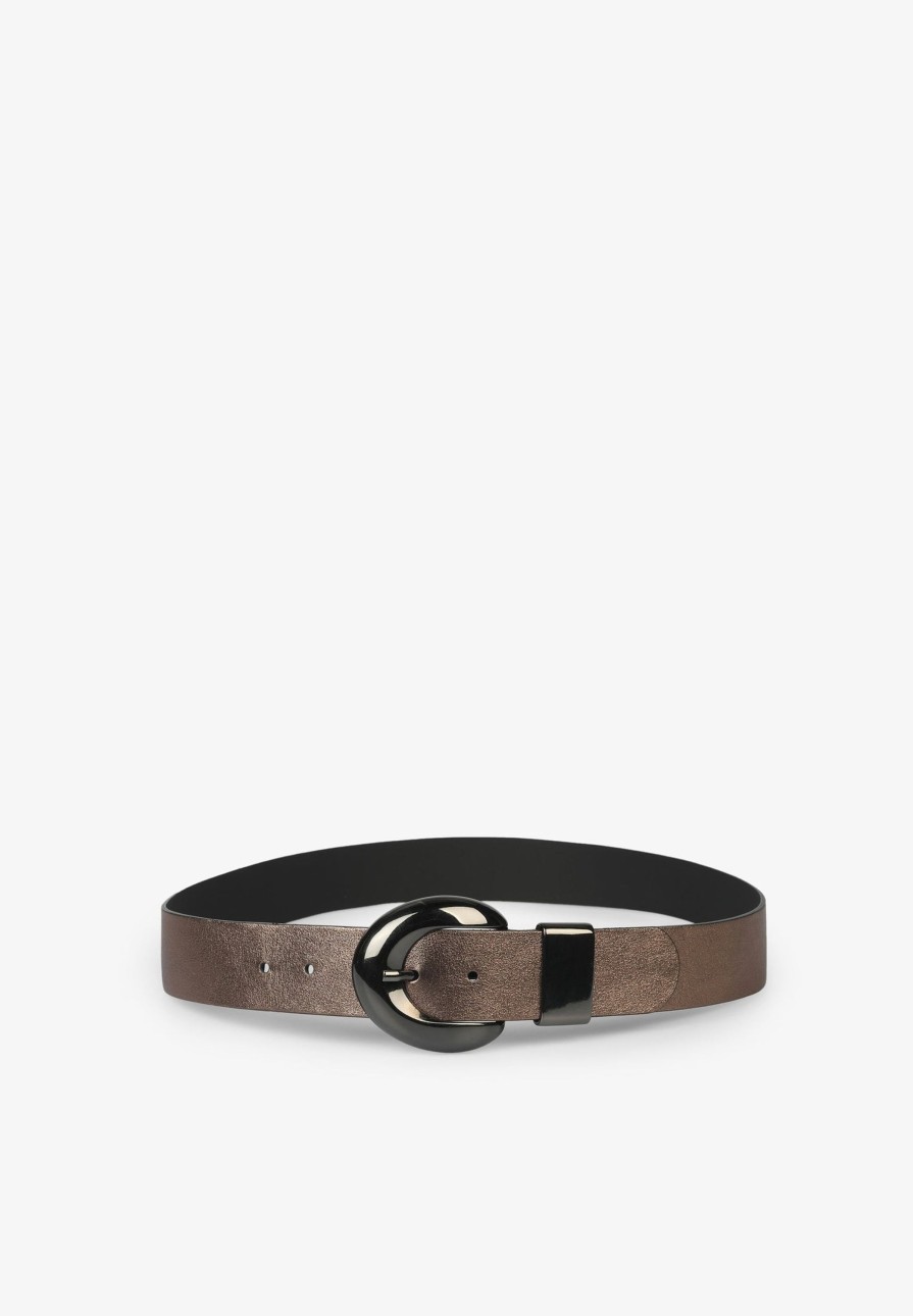 Hot scalperscompany Metallic Leather Belt